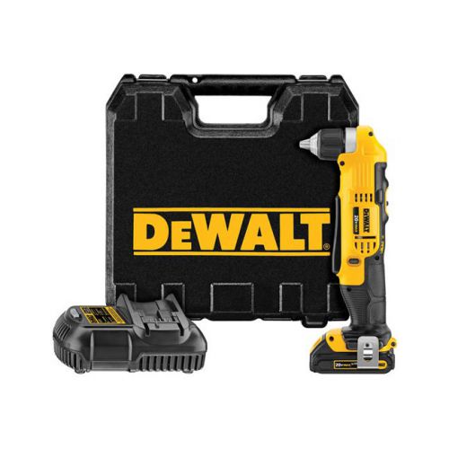 New dewalt dcd740c1  20v 3/8 cordless battery right angle drill 20 volt kit for sale