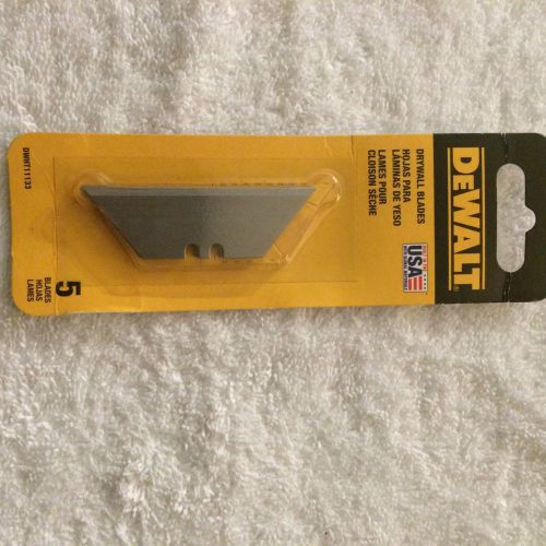 DeWalt Carbide Edge Utility Blades 5/Pk DWHT11131 **NEW**