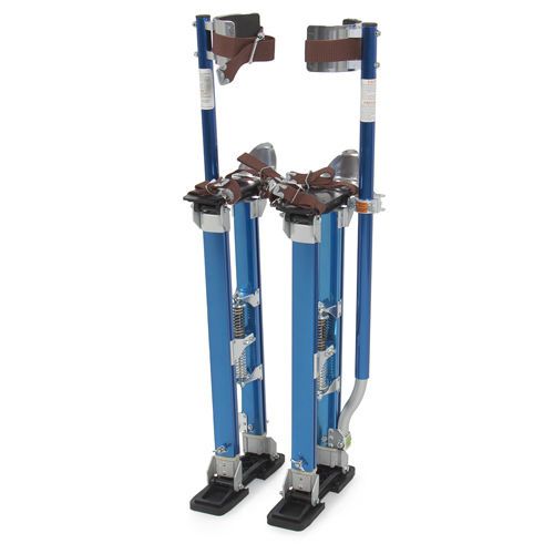 Drywall Stilts 24-40 Inch Aluminum Tool Stilt For Painting Painter Taping Blue