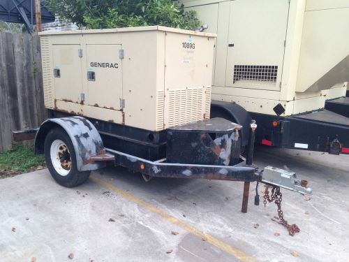 Generac 25kw Diesel Trailer Mounted Generator Sound Suppressed