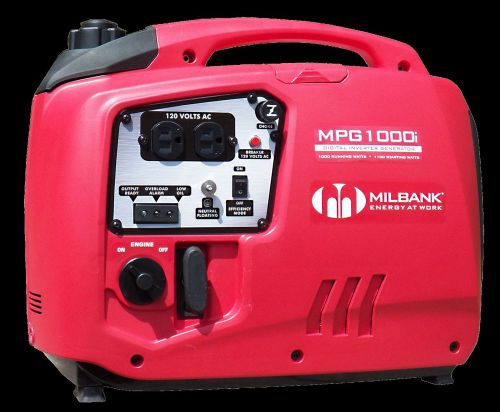 Milbank MPG1000i | 1000 Watt Digital Inverter Portable Generator