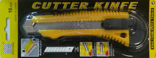 Utility knife box cutter w/ 18mm locking snap off blade same day shipping for sale