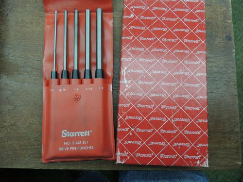 Starrett drive pin punch set -  no. s248pc - 5 pc. for sale