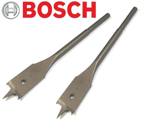 2 x bosch - 25mm x 155mm flat spade wood drill bits for sale