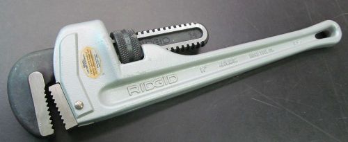 RIDGID Aluminum Straight Pipe Wrench 14&#034; Long - 2&#034; Jaw Capacity - Made In USA