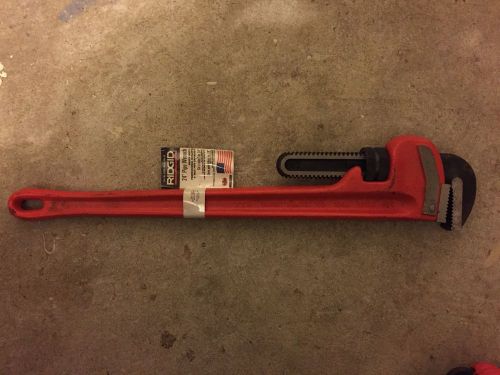 Ridgid  cast iron 24&#034;l  hd straight pipe wrench 31030 for sale