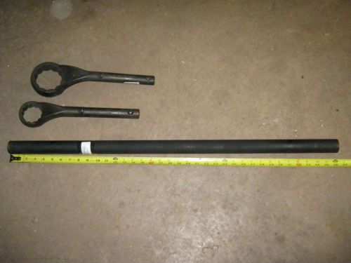 Snap-On Industrial Tubular Box Wrench 2-3/4&#034;, Williams 2&#034; with Handle 3pcs USA
