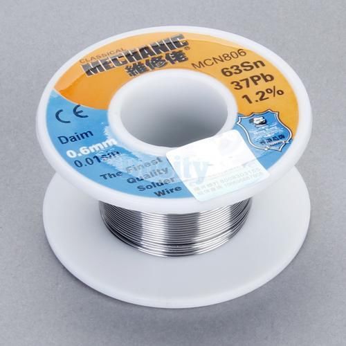 Roll of 0.6mm 63/37 tin lead solder soldering wire rosin core for sale