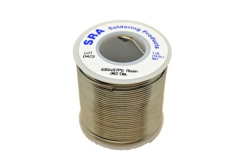 Rosin flux core solder, 63/37 .062-inch, 1-pound spool for sale