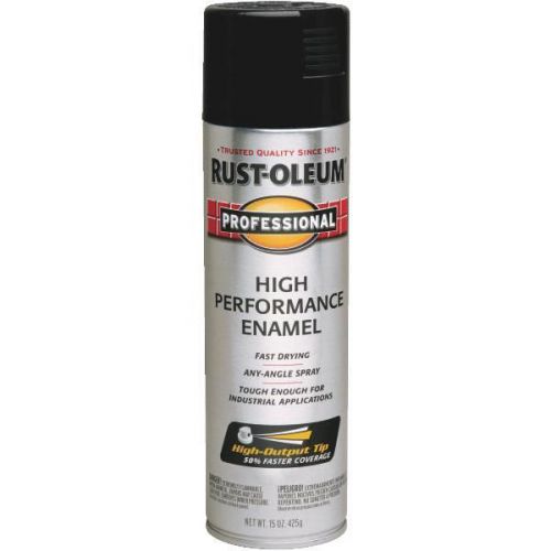 Rust oleum 7579-838 professional fast dry enamels-black pro spray paint for sale