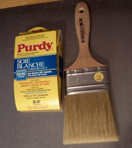 Brand new purdy 3 inch natural white bristle brushes   lot of 5 for sale
