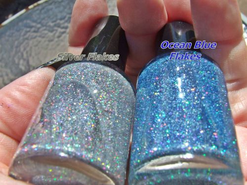 25g Silver Holographic Flakes Kandys URETHANE BASE Lacquer Plasti Dip Spray Cans
