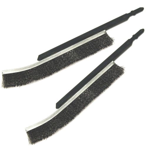 2 wire brush jigsaw blades for cleaning &amp; removing rust &amp; paint from metal for sale