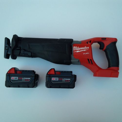 Milwaukee fuel 2720-20 18v brushless sawzall,2 48-11-1840 4.0 batteries m18 saw for sale