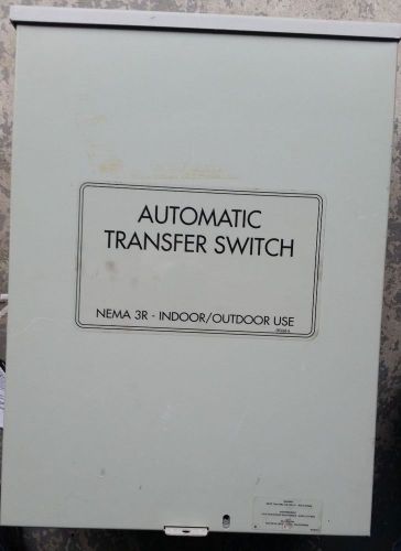 GENERAC AUTOMATIC TRANSFER SWITCH NEMA 3R- INDOOR/OUTDOOR USE 120/240V 100A