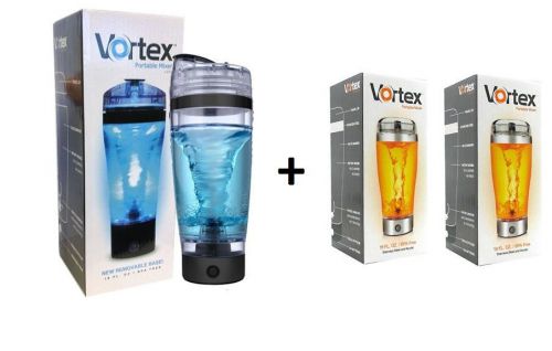 2 Vortex Mixer Portable 18 oz. Battery Shake + VORTEX 2.0 BLUE ONE (TOTAL OF 3)