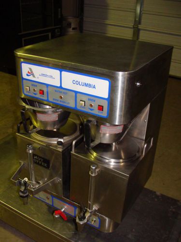 Amw columbia heavy duty commercial dual coffee brewer for sale