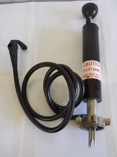 Hoff-Stevens Birch Beer Keg Pump Pressure w/ Hose EUC Black Coupler Connector