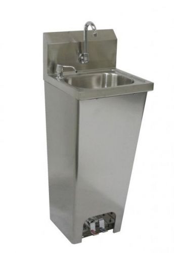 Foot Operated Hand Sink 16&#034;x15&#034; Stainless Steel ETL/NSF *NO LEAD FAUCET*