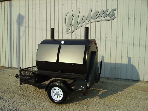 New bbq rotisserie cooker smoker grill on trailer best prices guaranteed for sale