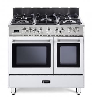 Verona 36&#034;  Dual Fuel Convection Range with Double Oven - White ~