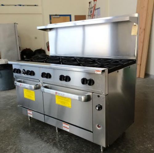 wolf stainless steel 10 burner 2 oven range C60-SS-10B-N