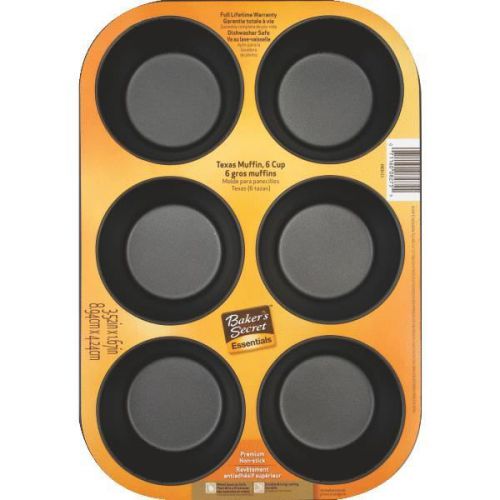 Baker&#039;s Secret Texas Size Muffin Pan-BS 6C TEXAS MUFFIN PAN