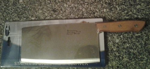1 pc. stainless steel meat cleaver *8.5 in. - 4.3 in. blade 1 mm. thick 3 lb. for sale