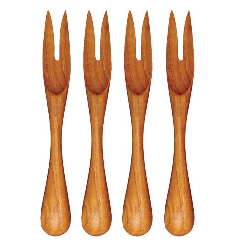 Be Home Teak Mini Fork Set of 3