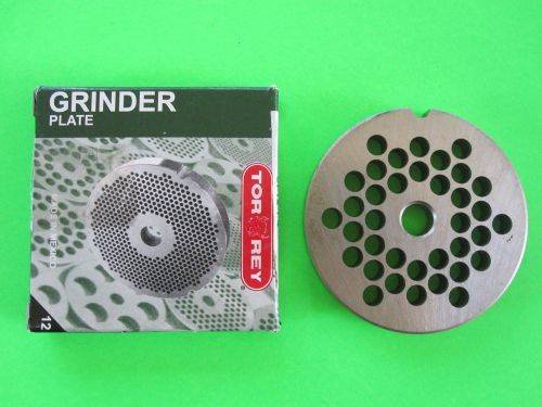 #22 x 1/4&#034; s/s meat grinding disc plate for torrey m-22 fs-22 grinder for sale