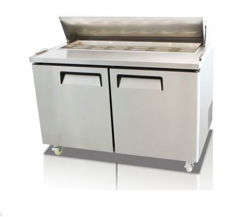 Coolman Mega-Top 2-Door Refrigerated Sandwich Prep Table 48&#034;W