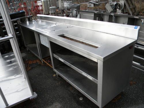 STAINLESS STEEL PREP TABLE 10&#039; GOOD CONDITION AS-IS
