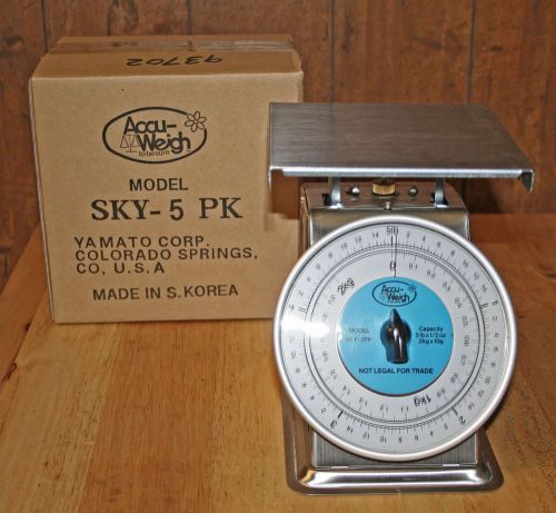 NEW Yamato 5lbs Stainless Steel Mechanical Dial Scale