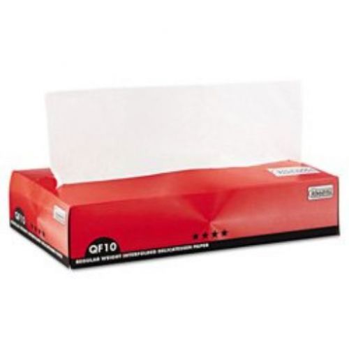 Bagcraft QF10 Interfolded Dry Wax Paper  10 x 10 1/4  White  500/Box (BGC011010)
