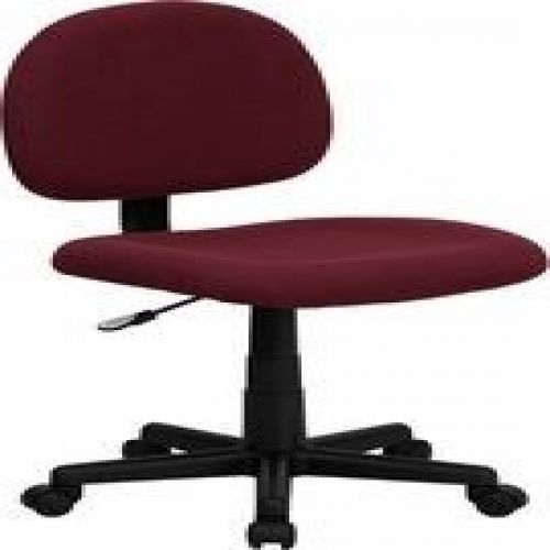 Flash Furniture BT-660-BY-GG Mid-Back Ergonomic Burgundy Fabric Task Chair