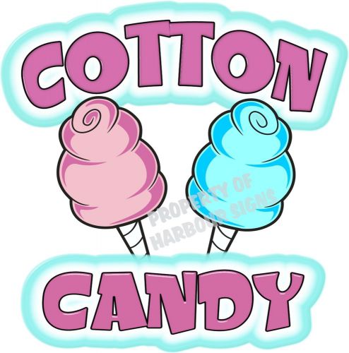 Cotton Candy Decal 20&#034; Concession Food Truck Trailer Van Vinyl