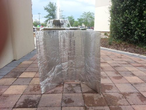 LARGE METALIZED INSULATED SILVER PLASTIC FOIL BUBBLE WRAP