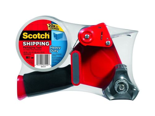 Scotch Heavy Duty Shipping Packaging Tape W/ Handle Dispenser 1.88 In x 54.6 yd