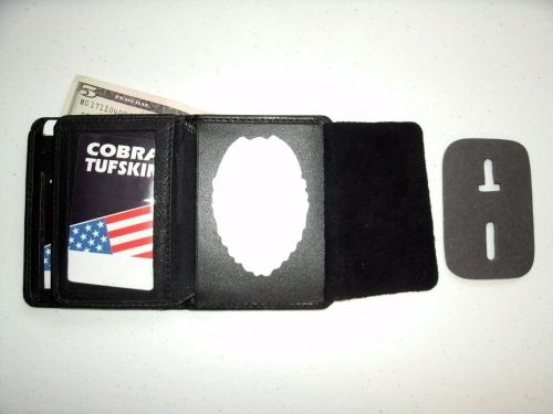Badge id wallet universal heart recessed cut out blackinton b-296 bi-fold ct-10 for sale