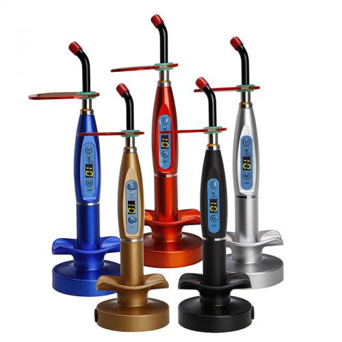 Free shipping dental 10w wireless cordless led curing light lamp 2000mw 4 colors for sale