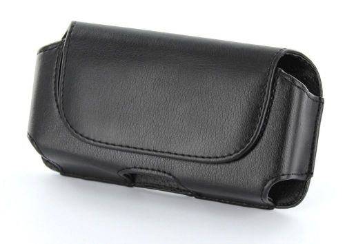 New High quality black Leather pouch phone case cover Belt Clip Holster