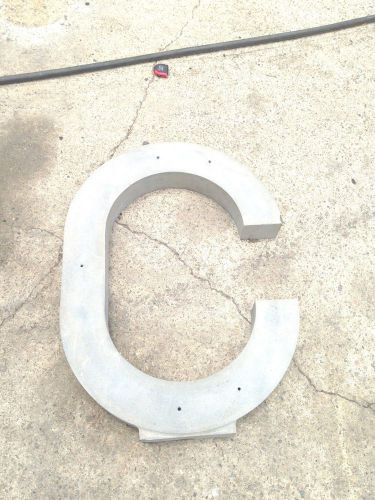 30IN tall &#034;CNG&#034;  Business Sign Unfinished Aluminum