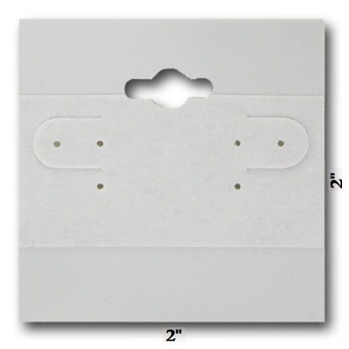 &lt;HOT&gt; LOT OF 100 GRAY PLAIN EARRING CARDS w/LIP 2&#034;x2&#034; GREY HANGING JEWELRY CARDS