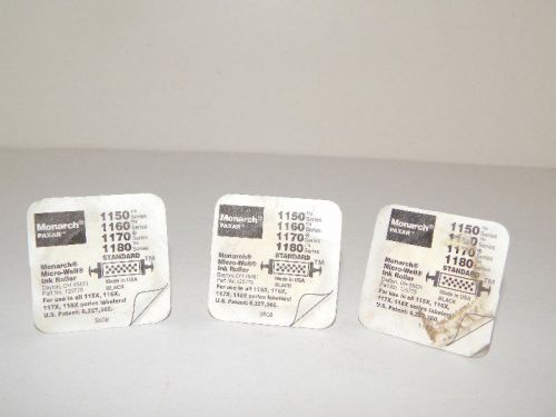 Monarch Paxar Ink Roller Lot of 3 1150 1160 1170 1180 1151 Part #120778