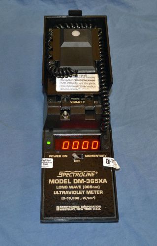 Spectroline dm-365xa long wave (365nm) ultraviolet meter for sale