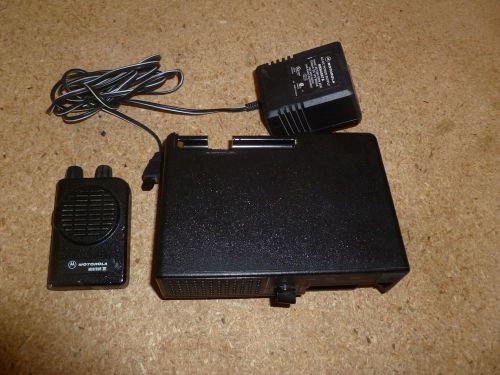 Motorola Minitor IV 45-48.9 MHz Low Band Fire EMS Pager w Amplified Charger a