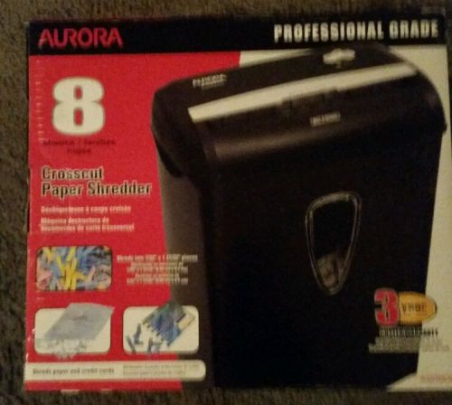 Aurora 8 Sheet Paper Credit Card Crosscut Shredder Paper Office Security  Basket