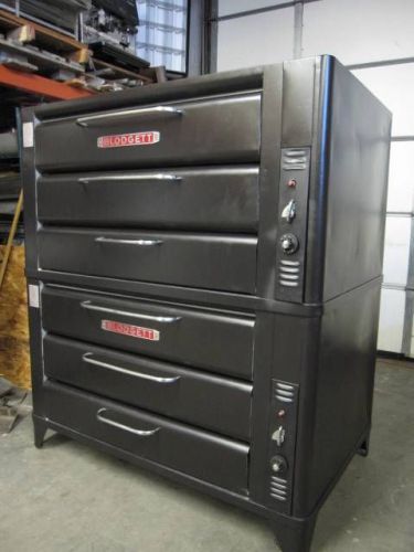 Blodgett 981 double stack gas oven all new stones roasting,baking,pizza, bread for sale