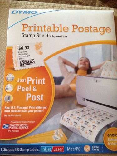 Dymo Printable Postage Sheets Opened Pkg