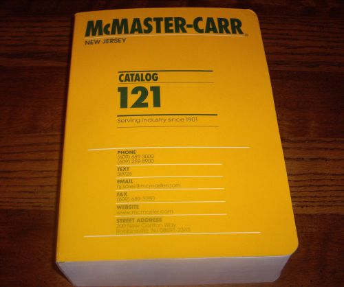 BRAND NEW in BOX   McMaster-Carr Catalog    # 121    New Jersey  2015 Edition